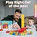 Atlasonix Domino Train | Domino Train for Kids | Dominos for Kids - Automatic Domino Laying Toy Set (300, 220,160 Blocks) with Colorful Dominos - Montessori STEM Toy
