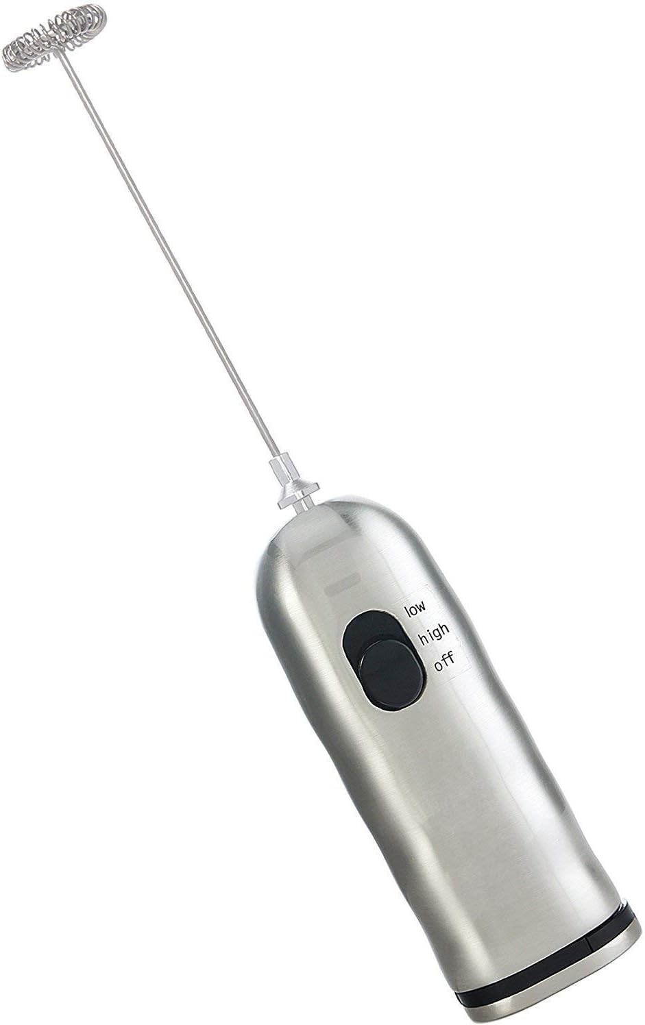 Latte Coffee Foam Maker Dual Speed Powerful Electric Handheld Milk Frother Silver