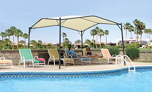 ShelterLogic 23516 Gazebo Series Monterey Easy Assembly Portable UV Protection Outdoor Canopy, 12' x 12' x 8.5 ', Cream - Thumbnail 2