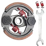 STRONGTHIUM 75mm Kupplung Pocket Bike 75mm Kupplungssatz mit Federn kompatibel mit Mini Dirt Bike 43ccm 47ccm 49ccm 50ccm 2-Takt Quad ATV Kinder Crossbike Racing Set Rot inkl. Werkzeug