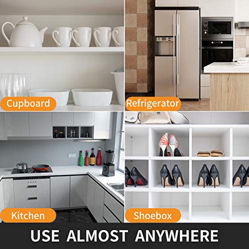 Shelf Liner, 12 Inch x 25 FT, Non Adhesive Cabinet Liner, Double Sided Non-Slip Drawer Liner, Washable Refrigerator Mats for Pantry Cabinet, Kitchen Cabinets, Storage, Kitchens and Desks, Clear Ribbed - Thumbnail 4