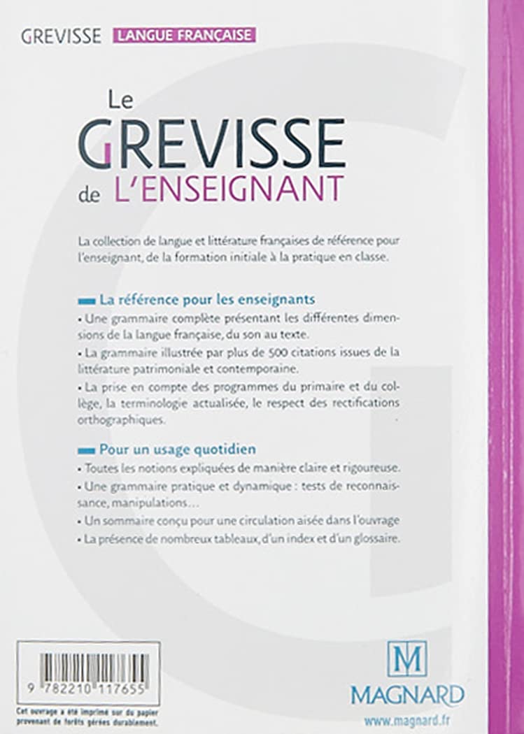 Le Grevisse de l'enseignant - Grammaire de référence