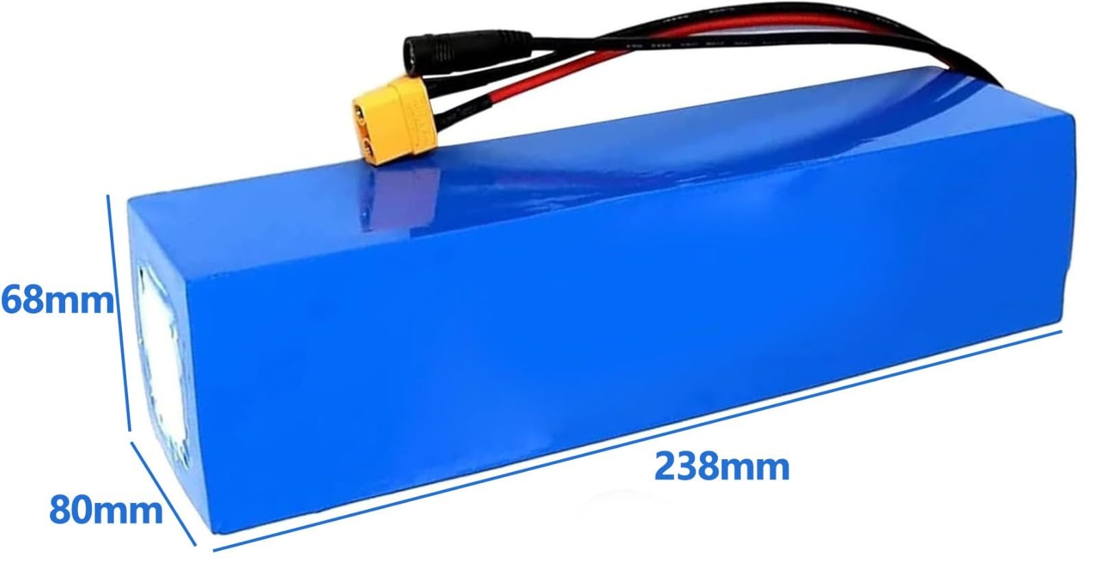 Batterie Li-ION E-Bike 48V, 48V 12AH Batterie Lithium-ION pour Vélo Électrique 13S4P Batterie Au Lithium pour Vélo Électrique pour Moteur 200W-800W [Classe Énergétique A]