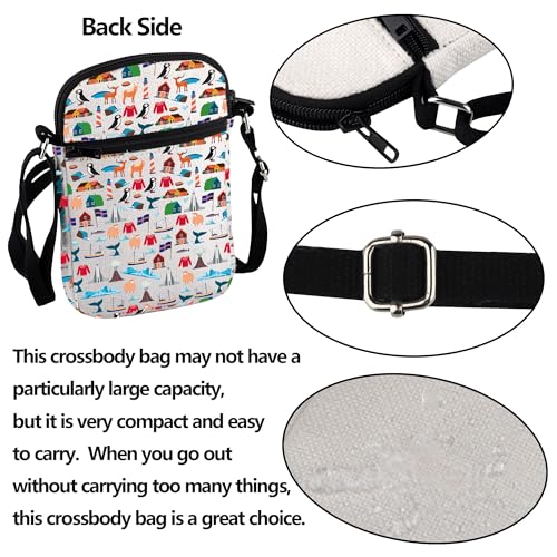 VAMSII Iceland Souvenir Crossbody Bag Iceland Trip Gift Nordics Culture Gift3