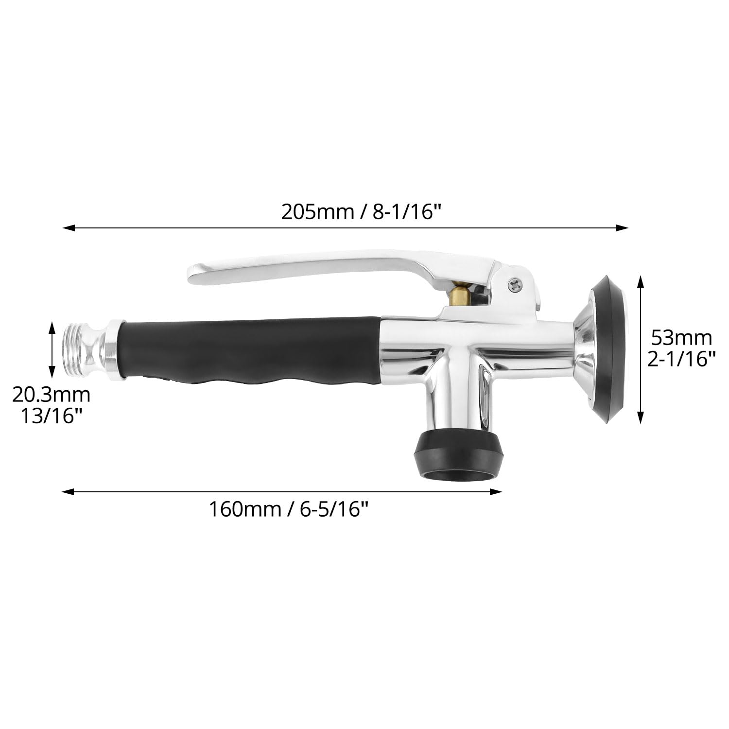 QWORK® Douchette évier cuisine en laiton, Douchette à main avec loquet de verrouillage, Raccord G 1/2