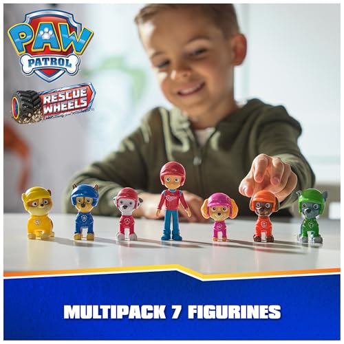 Paw Patrol Pat Patrouille Coffret Cadeau 7 Figurines Rescue Wheels Figurine À Collectionner Thème Tout Terrain Pat Patrouille Jouet Cadeau Enfant Et + Jouet Enfant Et + - vue 3