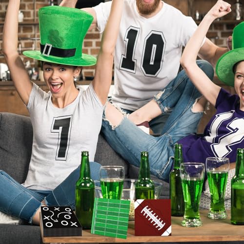 100 Pcs Football Napkins Football Party Decorations 4 Designs Sports Napkins Party Supplies for Sports Game Day Birthday Events Supplies Birthday Tailgate Decorations - Image 7