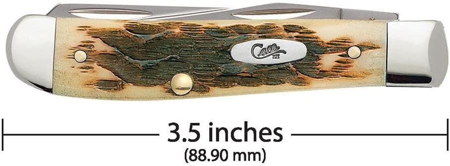 Case XX WR Pocket Knife Amber Bone Mini Trapper Item #013 - (6207 SS) - Length Closed: 3 1/2 Inches …