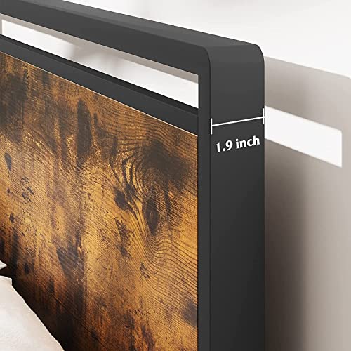 Gaomon Bed Frame Metal Platform Mattress Foundation With 4 Storage Space, Headboard And Footboard, Noise Free, No Box Spring Needed (Full) #TOP6