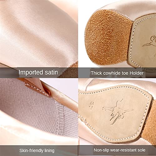 Chaussures de danse à pointe de ballet professionnel en satin - 2