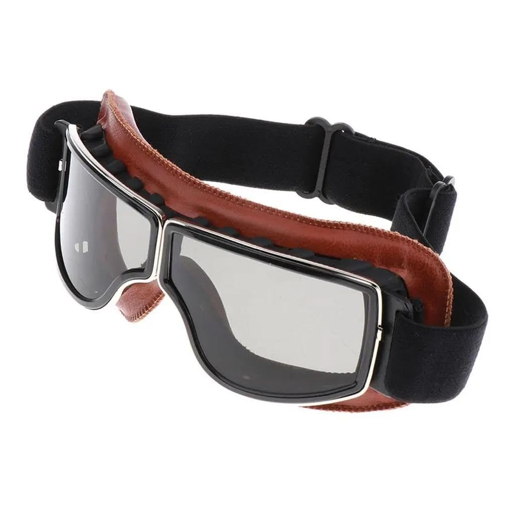 Gogle motocyklowe retro na skuter, okulary ochronne