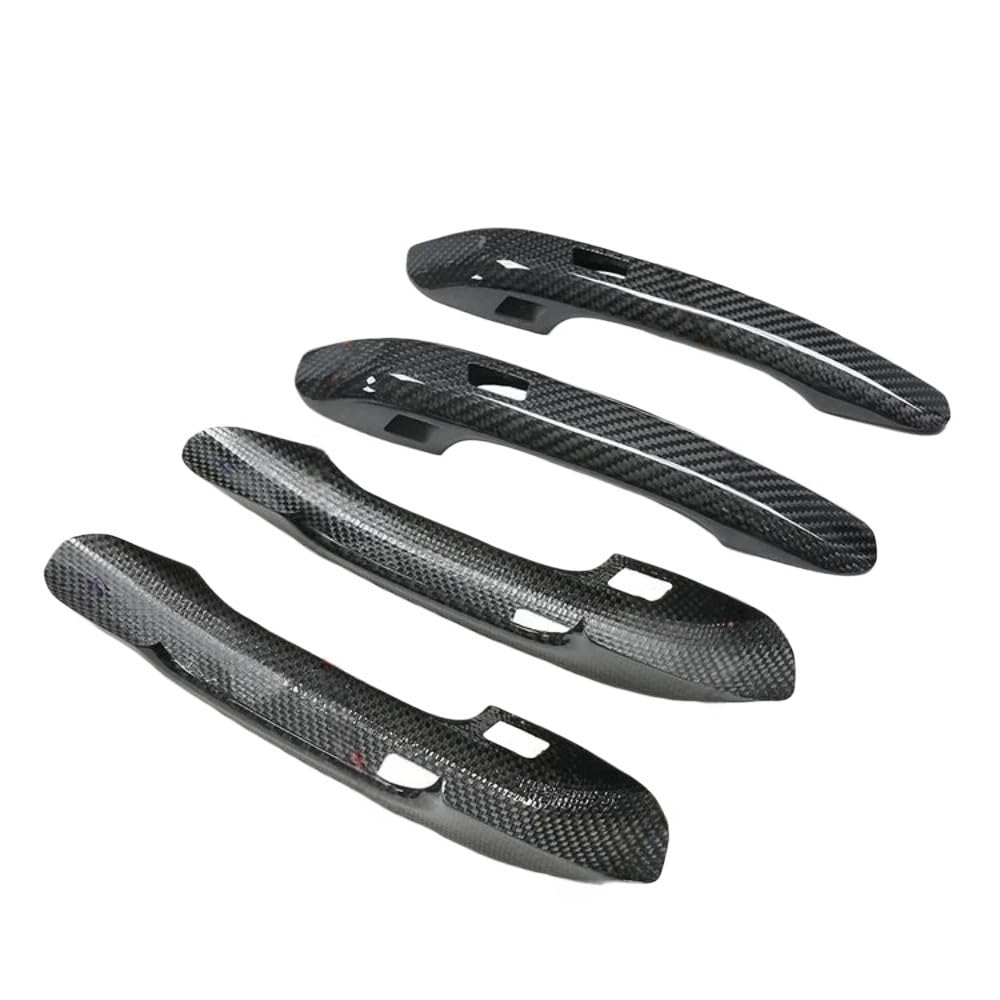 Poignées de porte en fibre de carbone pour Audi A4 B9 et Q5L style sport premium