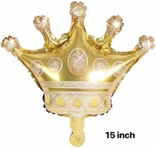 Miniatura 3 de Globos de 40 pulgadas con corona de arco iris número 6, globos de 6 cumpleaños para niños, decoraciones de cumpleaños número 6. (6)