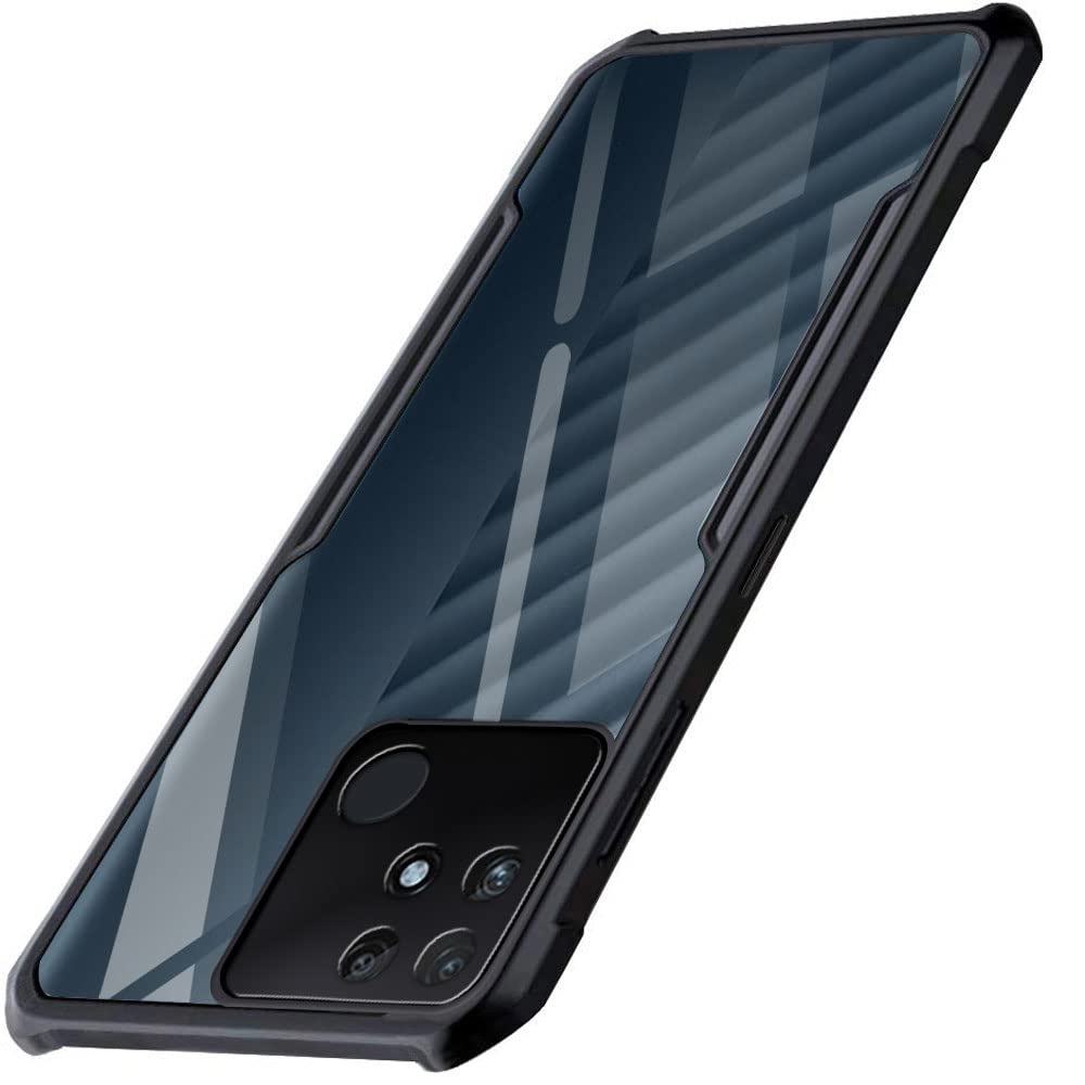 The Gift Kart Shockproof Crystal Clear Back Cover Case for Realme Narzo 50A | 360 Degree Protection | Protective Design | Transparent Back Cover Case for Realme Narzo 50A (PC & TPU, Black Bumper) (B09MS9KPM9) Amazon Price History, Amazon Price Tracker