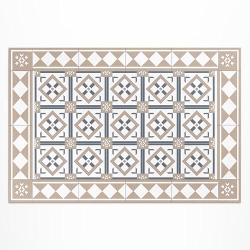Tapis de jardin rectangle à motif losange résistant aux UV et à l'eau - 2
