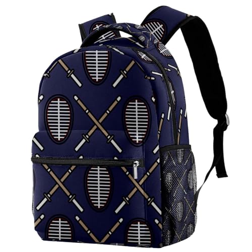 Sac à dos d'école multicolore et sac de voyage léger pour fille, garçon et femme