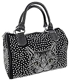Einkaufszauber Handtasche Katze Bowlingbag Strass