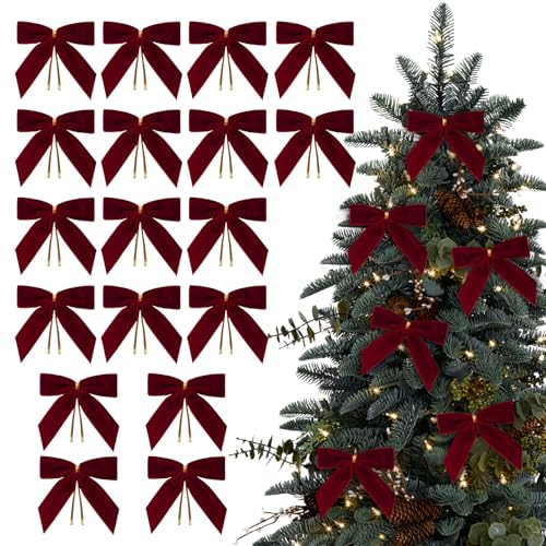 Lazos de Navidad de terciopelo anticaída con lazos de corbata para dulces 2