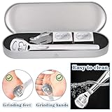 Professional Stainless Steel Foot File Remover with 20 Blades for Dry and Wet Feet Hard Skin Pedicure Foot Care Tool for Soft & Smooth Feet - Image 3