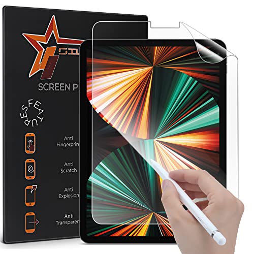 SILCOSTAR [2 PACK Paper film Screen Protector-Drawing & Writing-For iPad Pro 12.9" (2018/2020/2021)-Ultra Clear Screen Protector Guard Cover For Apple iPad Pro (12.9"(3rd,4th,5th Generation)