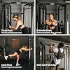 Titan Fitness Functional Trainer, Cable Crossover Machine with 200 LB Double Weight Stack, 2:1 Cable Pull Station, Home Gym Workout Weight Training Machine with Attachments
