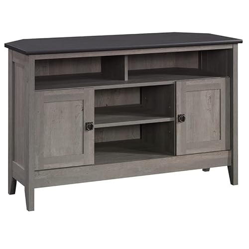 Sauder August Hill Engineered Wood Corner Entertainment Stand In Mystic Oak #TOP26