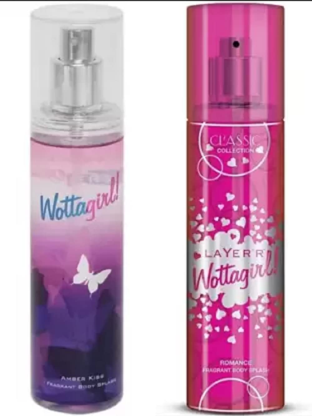 LAYER'R Wottagirl Amber Kiss & Romance Combo Body Mist - For Women (270 ml, Pack of 2)-picture-28