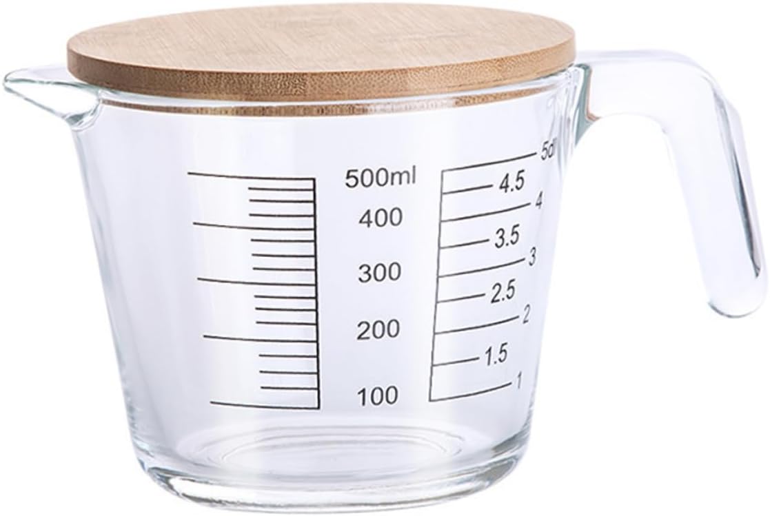 KICHOUSE 1pc Egg Cup Scale Heat Resistant Glass Measuring Cup Kitchen Tool for Baking Cooking