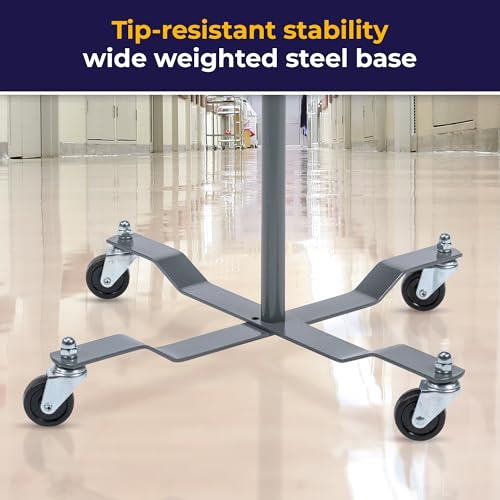 Image of Drive Medical Economy Removable Top I. V. Pole, Silver Vein