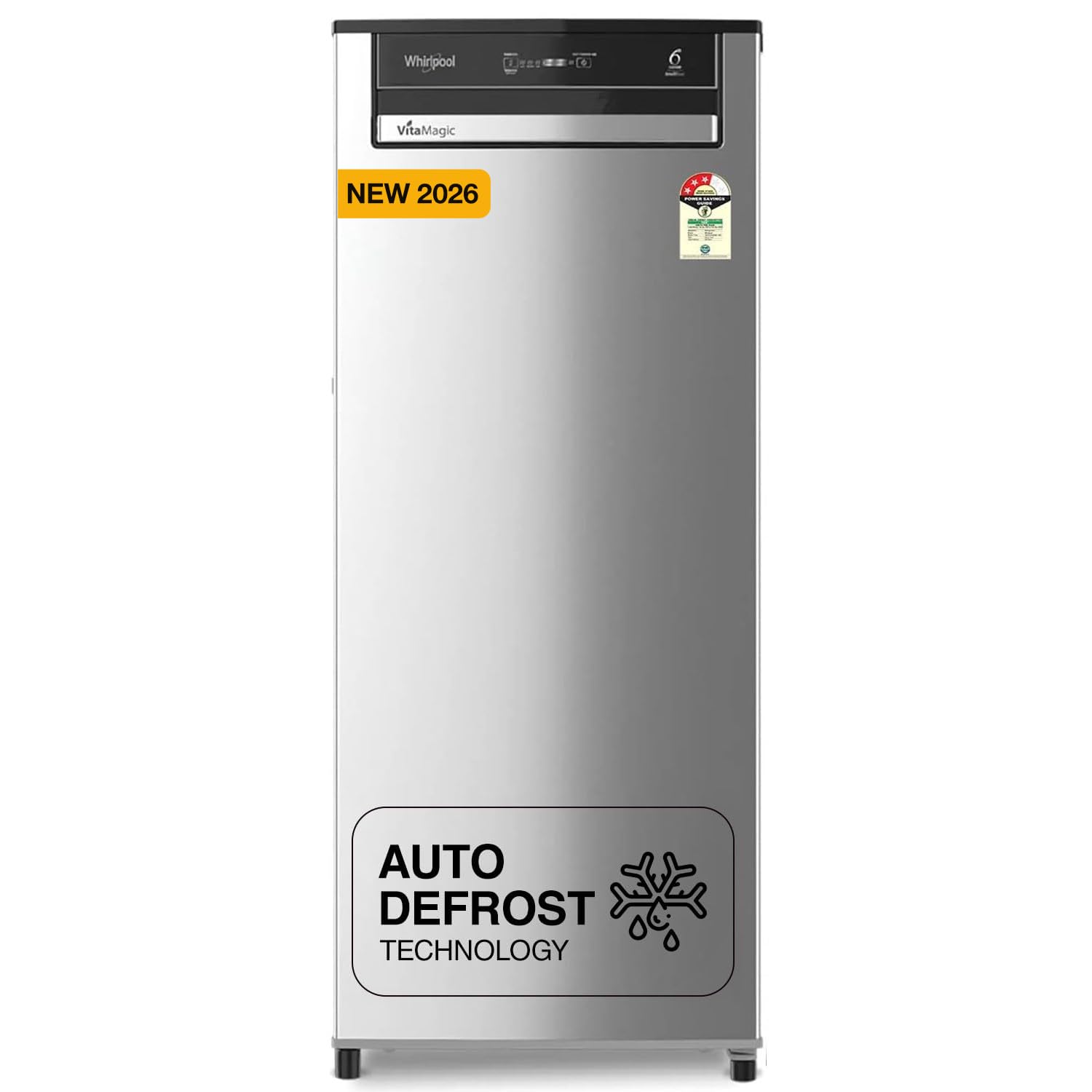 Whirlpool 192 L 3 Star Vitamagic PRO Frost Free Direct-Cool Single Door Refrigerator (215 VMPRO PRM 3S RADIANT STEEL-Y, Silver, Auto Defrost Technology, 2026 Model) discount deal