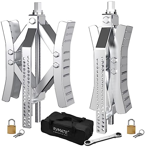 RVMATE RV Camper Wheel Chock Stabilizer Scissor, X