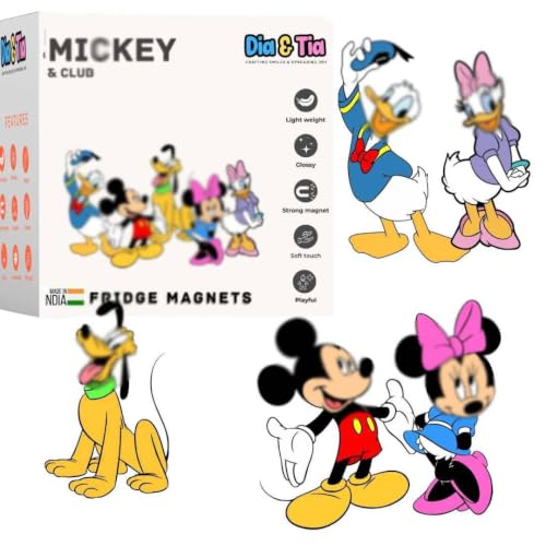 Image of Dia & Tia - Mikey Club Friends 5-Piece Fridge Magnet Set