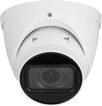 EmpireTech 4K 8MP 1/1.8" CMOS IR Turret Smart AI IP Wired Camera,2.7mm12.0mm Motorized Lens,Built-in MIC,Motion Detection,Smart Object,IVS,IPC-T58IR-ZE S3 Version White