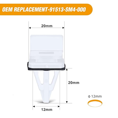 Miniatura 3 de GOOACC Clip de moldeo de panel basculante para Honda Accord CR-V Civic Element Odyssey Pilot Prelude para Acura CL Integra MDX RL RSX TL TSX Vigor
