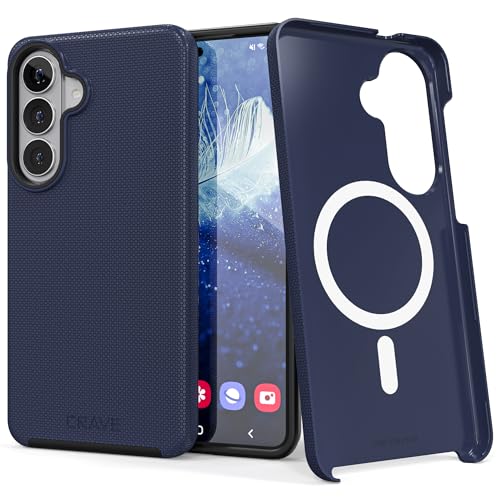 Image of Crave for Samsung Galaxy S26 Plus Case, Compatible with MagSafe Shockproof Protection Dual Layer Case for Samsung Galaxy S26 Plus (6.7 inch) - Navy