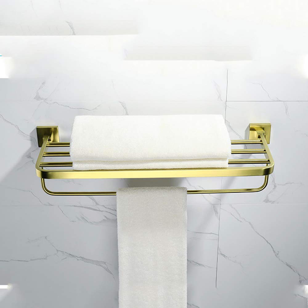 Porte serviette salle de bain, étagère 3 barres en acier inoxydable SUS 304, barre porte serviette salle de bain mural 70 cm, barres porte-serviettes pour salle de bain cuisine toilettes
