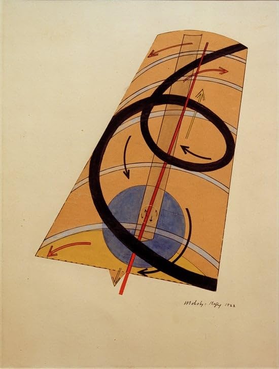Lienzo decorativo premium de Laszlo Moholy Nagy, pintura vintage de 60x90cm para pared