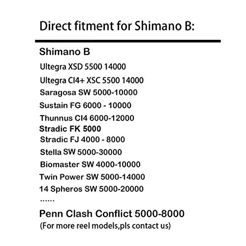 Gomexus B Knob für Hecht, Aluminium Kurbelknauf Angelrolle Passend für Shimano Stradic FK Stella SW-C Saragosa SW… – Bild 6