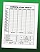 Canasta Score Sheets: Large canasta blank form score sheet notebook