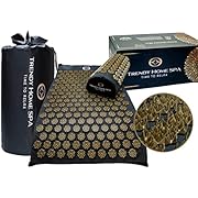 Acupressure Mat and Pillow Set for Neck Pain Relief and Back Pain Relief Products. Trendy Home Spa Meditation Accessories and Stress Relief Gifts with Handy Travel Bag