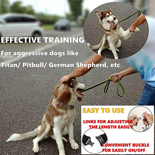 Deyace Prong Collar For Dogs, Adjustable Quick-Release Metal Buckle Pinch Collar For Dogs, Stainless Steel Choker Collar (S/Neck Girth 11.2"-14.5", Black) #TOP1