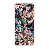 LARUZE for LG Stylo 5, My Hero Anime Academia Class A #10 Protective Smooth Silicone Shockproof Soft TPU Black Phone Case Back Cover