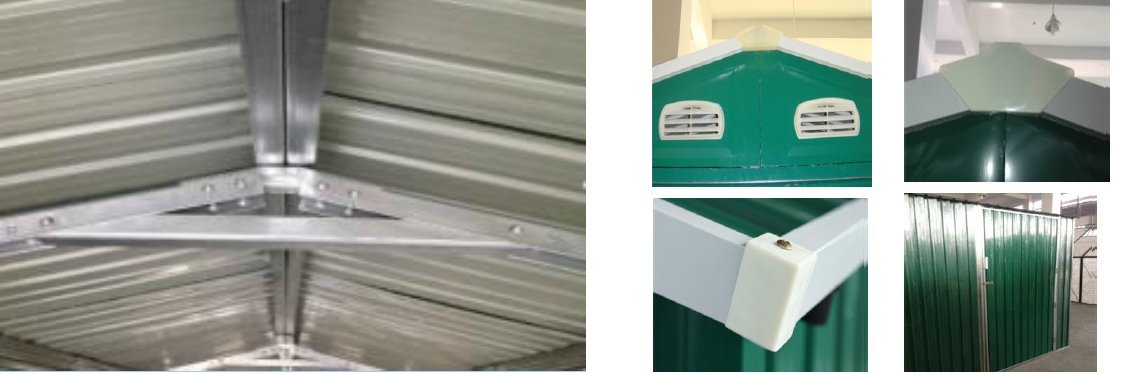 Italfrom Box Casetta Casette Rimessa Ripostiglio Garage Auto Giardino Zincata Verde Misura cm 500x300x232h - cod. [4535]