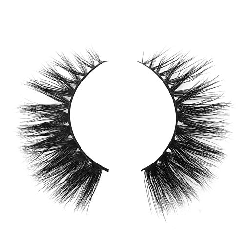BEPHOLAN Mink Lashes|100% Siberian Real Mink Fur| Dramatic Flare Look| Totally Cruelty-Free| 100% Handmade& Reuseable| 3D Layered Effect| Easy to Apply| XMZ02