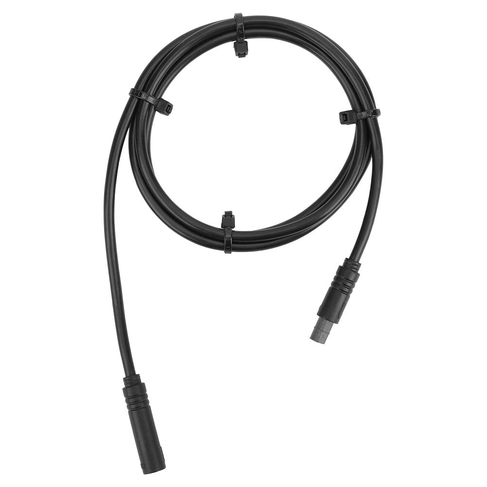 Keenso 6 Core Extension Single Receptacle Extension Cable for Tongsheng TSDZ2 Motor Speed Sensor, 39.4 Inches, Black, Male-to-Female Connector