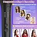 BUJIYI Automatic Rotating Curling Iron, Automatic Curling Iron, 4 Temperature Settings for All Hair Types, 3 Heating Durations for Diverse Styles, Professional Styling Curling Wand (Black)