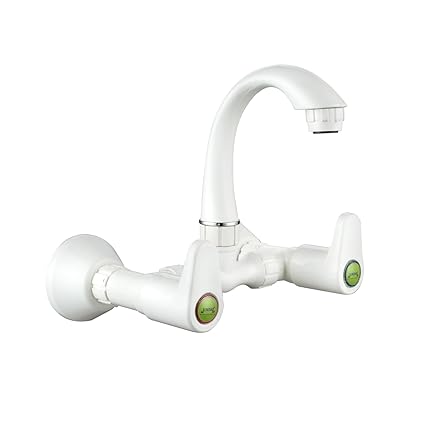 JINDAL Sink Mixer with Wall Flange/PTMT Sink Mixer/Wall Mounted Sink Mixer Tap/Plastic Sink Mixer Tap/Sepik 0052(Pack of 1)
