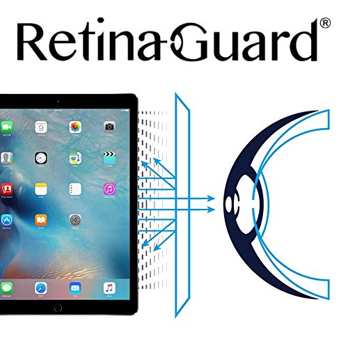RetinaGuard Anti Blue Light Screen Protector for iPad Pro 12.9 Inch (1st Gen 2015 and 2nd Gen 2017), SGS and Intertek Tested, Blocks Harmful Blue Light, Reduce Eye Fatigue and Strain