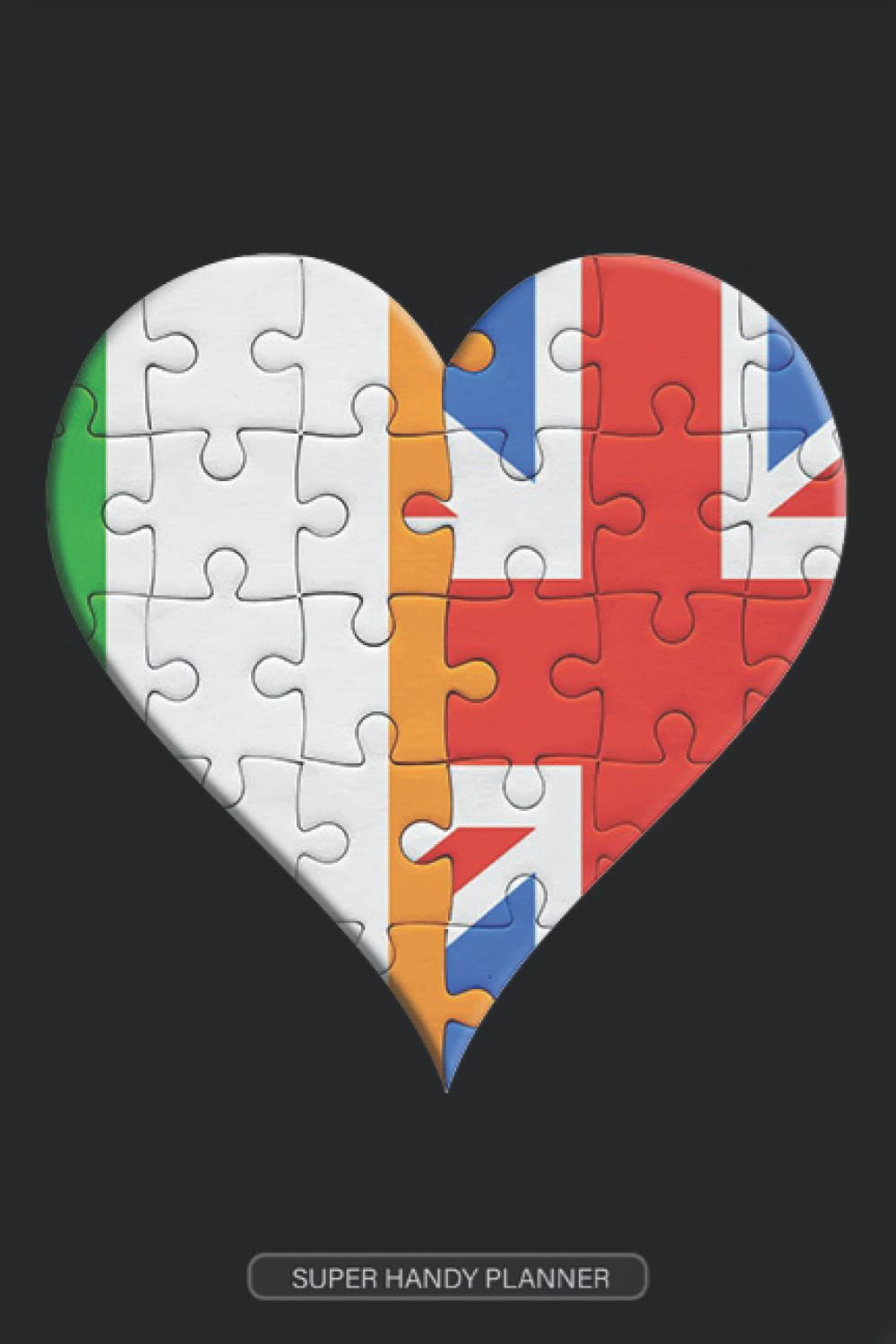 Planner: Irish British Flag United Heart Jigsaw Puzzle Flags Of Ireland United Kingdom