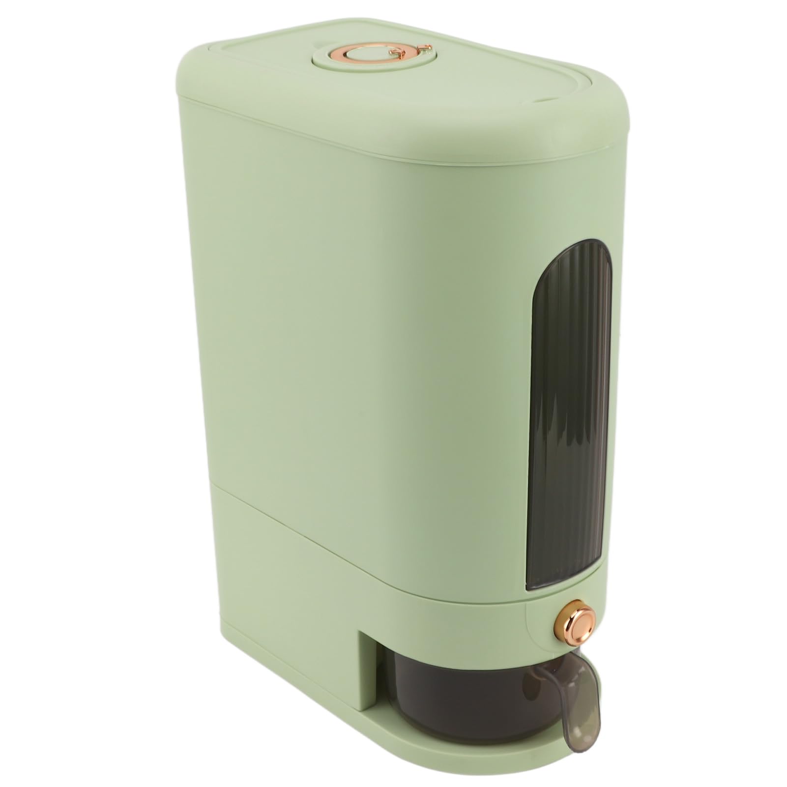 Dispensador de Arroz de Almacenamiento de Arroz PP, Contenedor de Contenedores de Dispensador de , Contenedor de Alimentos Secos Multipropósito con Tapa Hermética, Ventana Visible, Resistente a la